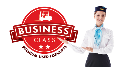 Business Class for hand-picked, premium used forklifts
