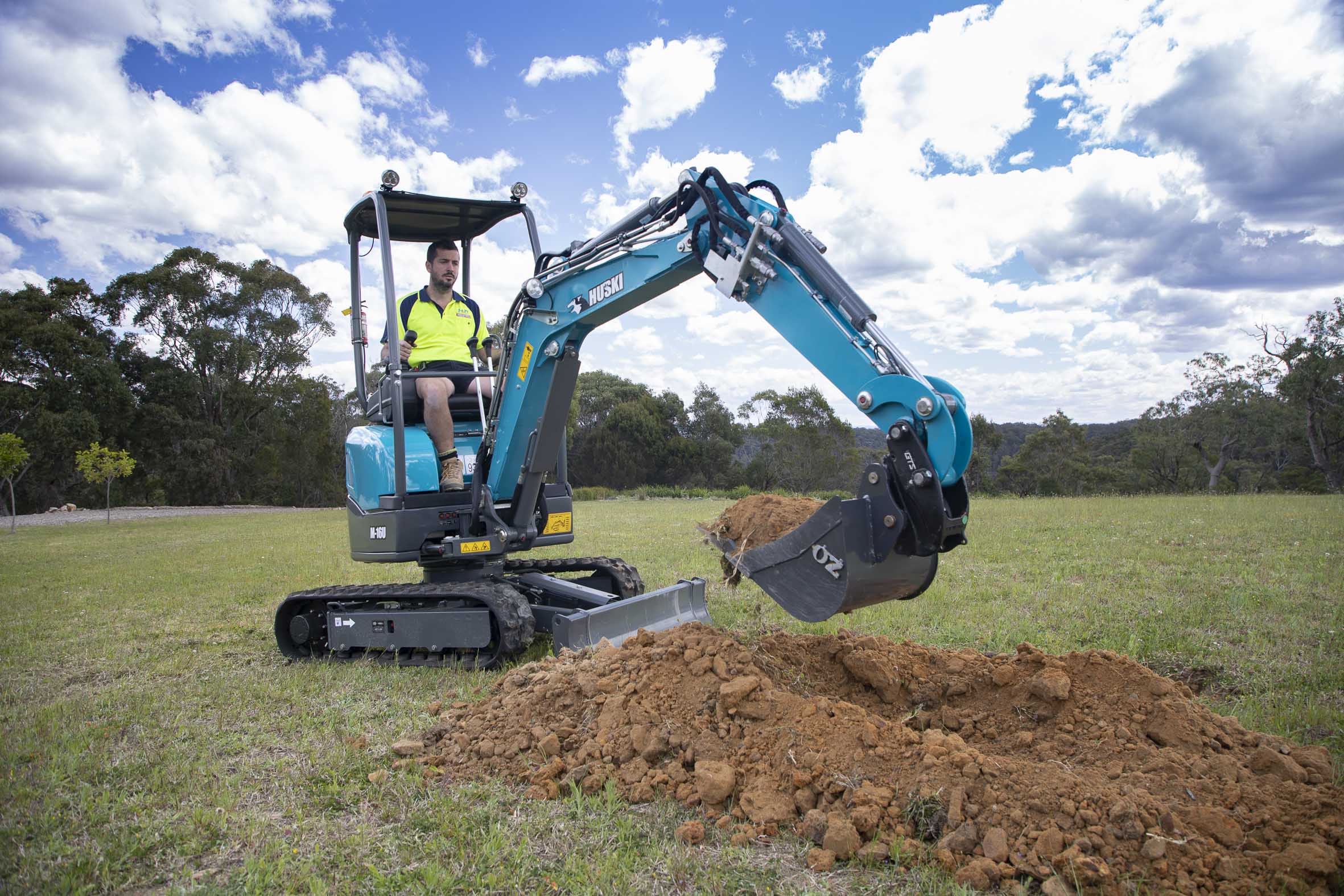 Huski Mini Excavator Adds Spark To Thriving Electrical Business
